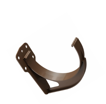 Кронштейн желоба пластиковый водостока Деке Премиум Шоколад 8019