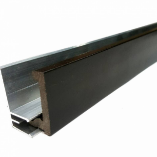 Стартовый (финишный) ДПК профиль + алюминий