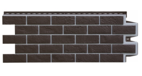 Фасадная панель Grand Line состаренный кирпич Премиум шоколад