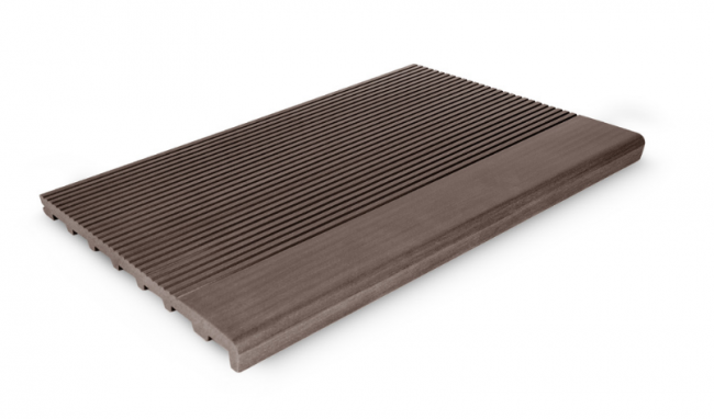 Ступень из ДПК ECODECKING коричневый