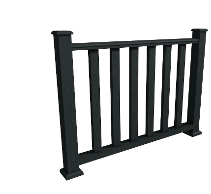 Ограждения из ДПК WOODVEX Графит