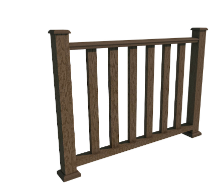 Ограждения из ДПК WOODVEX Кофе